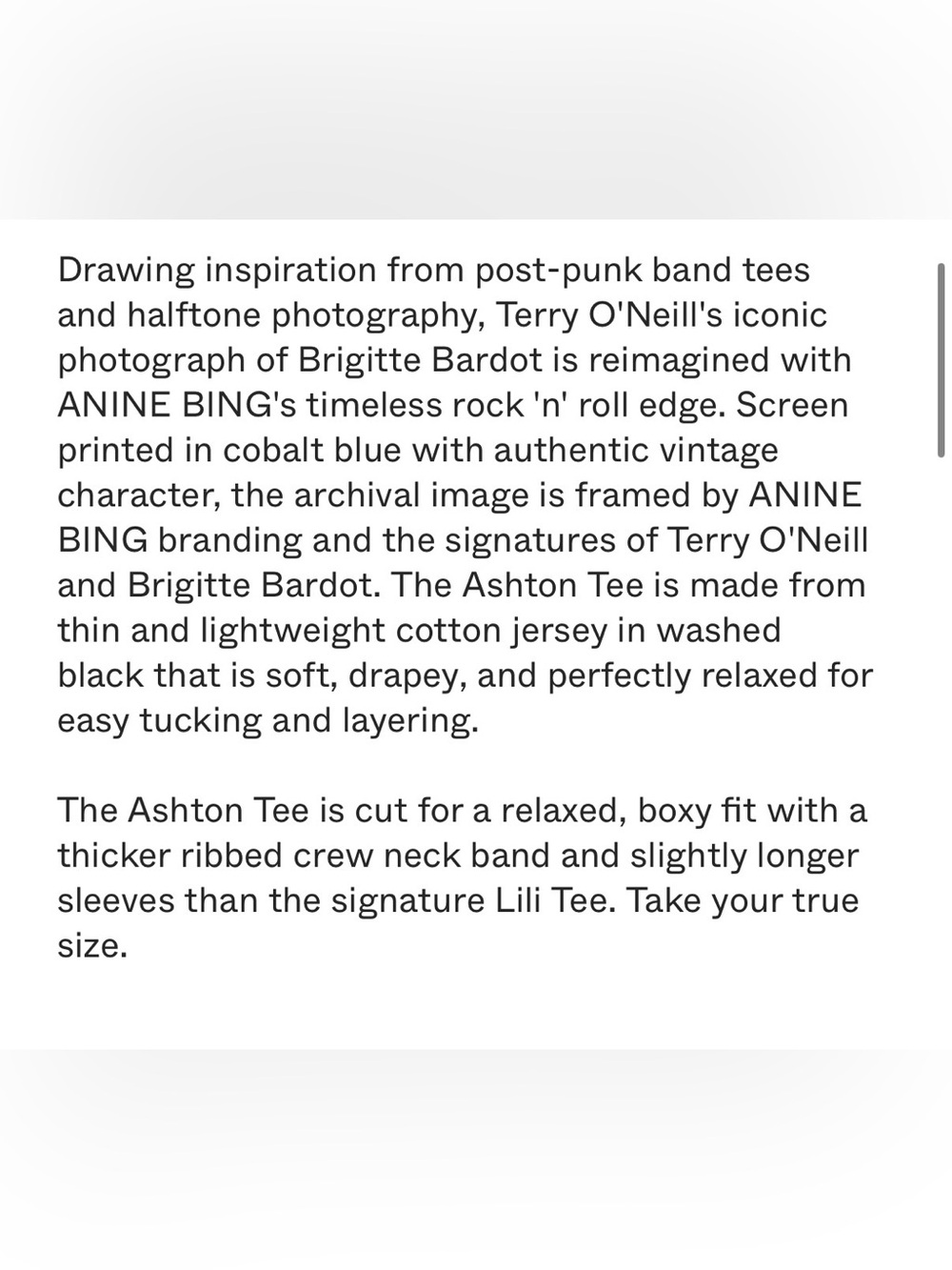 Anine Bing Ashton AB x TO x Brigitte Bardot T-Shirt - Picture 3 of 8